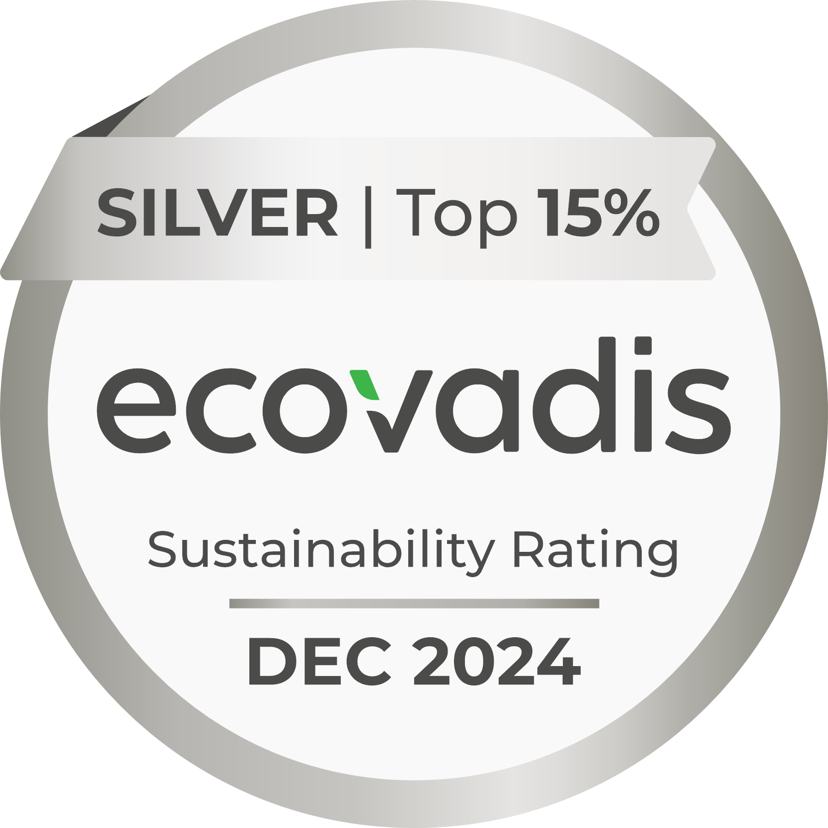 2024 Ecovadis silver award